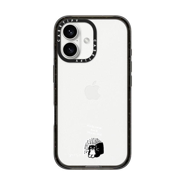 Chocolateye x CASETiFY iPhone 16 Case Cat,Animal ブラック インパクトケース small space Mother's Day Chocolateye x CASETiFY iPhone 16 Case Cat,Animal ブラック インパクトケース small space Mother's Day
