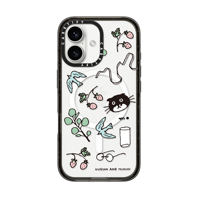 Chocolateye x CASETiFY iPhone 16 ケース ブラック インパクトケース MagSafe対応 small things