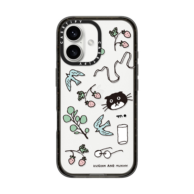 Chocolateye x CASETiFY iPhone 16 ケース ブラック インパクトケース small things