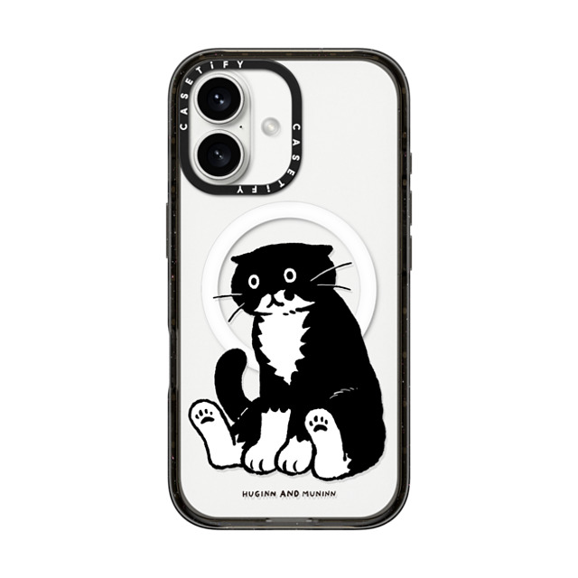 Chocolateye x CASETiFY iPhone 16 ケース Cat,Animal ブラック インパクトケース MagSafe対応 Sitting Mo Father's Day Chocolateye x CASETiFY iPhone 16 ケース Cat,Animal ブラック インパクトケース MagSafe対応 Sitting Mo Father's Day