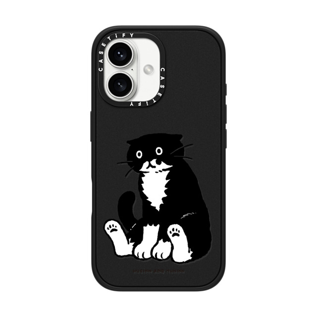 Chocolateye x CASETiFY iPhone 16 ケース Cat,Animal マットブラック インパクトケース MagSafe対応 Sitting Mo Father's Day Chocolateye x CASETiFY iPhone 16 ケース Cat,Animal マットブラック インパクトケース MagSafe対応 Sitting Mo Father's Day