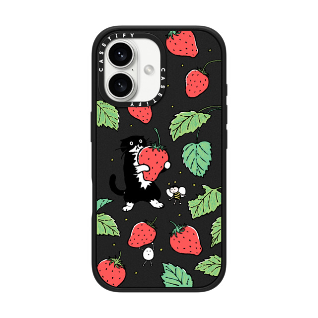 Chocolateye x CASETiFY iPhone 16 Case Sticker,Cat マットブラック インパクトケース Strawberry and Mo Mother's Day Chocolateye x CASETiFY iPhone 16 Case Sticker,Cat マットブラック インパクトケース Strawberry and Mo Mother's Day