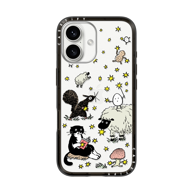 Chocolateye x CASETiFY iPhone 16 Case Black インパクトライトケース Star mo Chocolateye x CASETiFY iPhone 16 Case Black インパクトライトケース Star mo