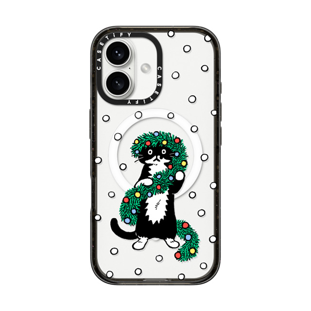 Chocolateye x CASETiFY iPhone 16 ケース ブラック インパクトケース MagSafe対応 merry mo