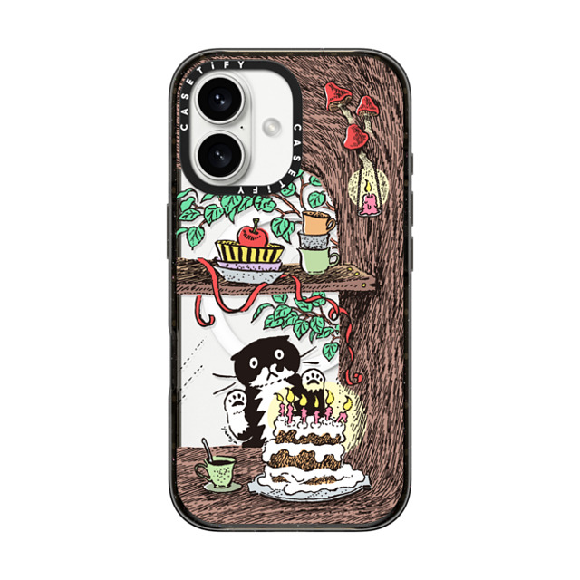 Chocolateye x CASETiFY iPhone 16 ケース ブラック インパクトケース MagSafe対応 WINDOW MO