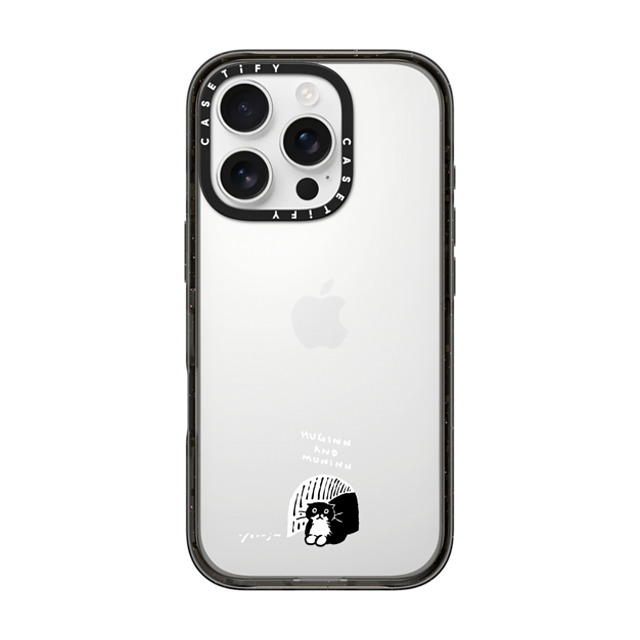 Chocolateye x CASETiFY iPhone 16 Pro Case Cat,Animal ブラック インパクトケース small space Mother's Day Chocolateye x CASETiFY iPhone 16 Pro Case Cat,Animal ブラック インパクトケース small space Mother's Day