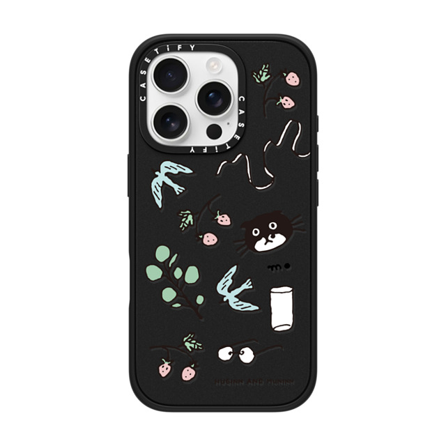 Chocolateye x CASETiFY iPhone 16 Pro ケース マットブラック インパクトケース MagSafe対応 small things