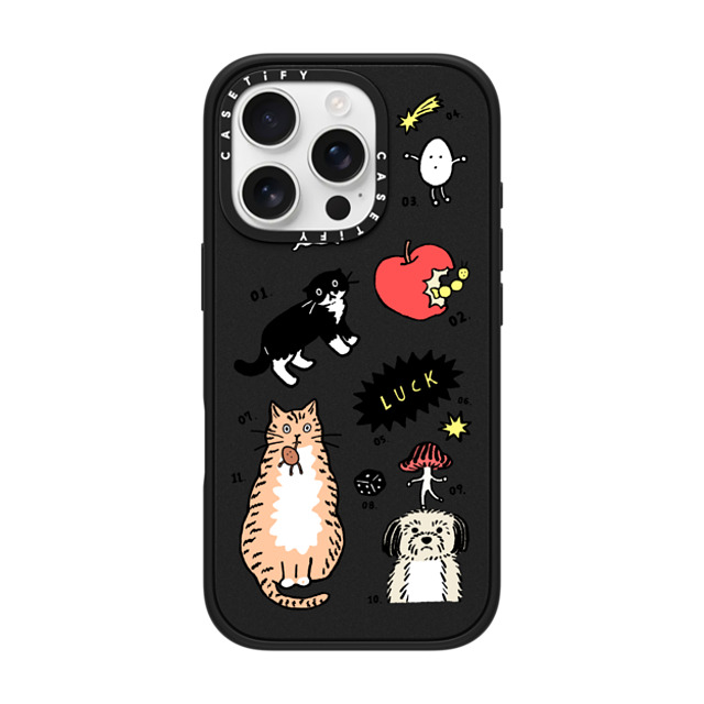 Chocolateye x CASETiFY iPhone 16 Pro Case Sticker,Cat Matte Black Impact Case MagSafe Compatible Mo and Friends 02 Father's Day Chocolateye x CASETiFY iPhone 16 Pro Case Sticker,Cat Matte Black Impact Case MagSafe Compatible Mo and Friends 02 Father's Day