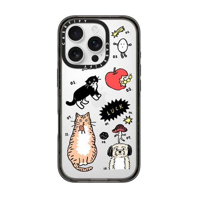 Chocolateye x CASETiFY iPhone 16 Pro ケース Sticker,Cat ブラック インパクトケース Mo and Friends 02 Back to School Chocolateye x CASETiFY iPhone 16 Pro ケース Sticker,Cat ブラック インパクトケース Mo and Friends 02 Back to School
