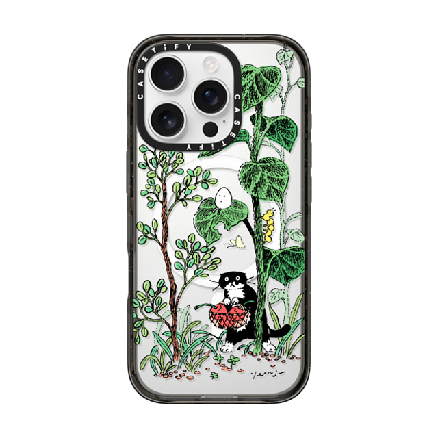 Chocolateye x CASETiFY iPhone 16 Pro ケース ブラック インパクトケース MagSafe対応 FOREST WALK