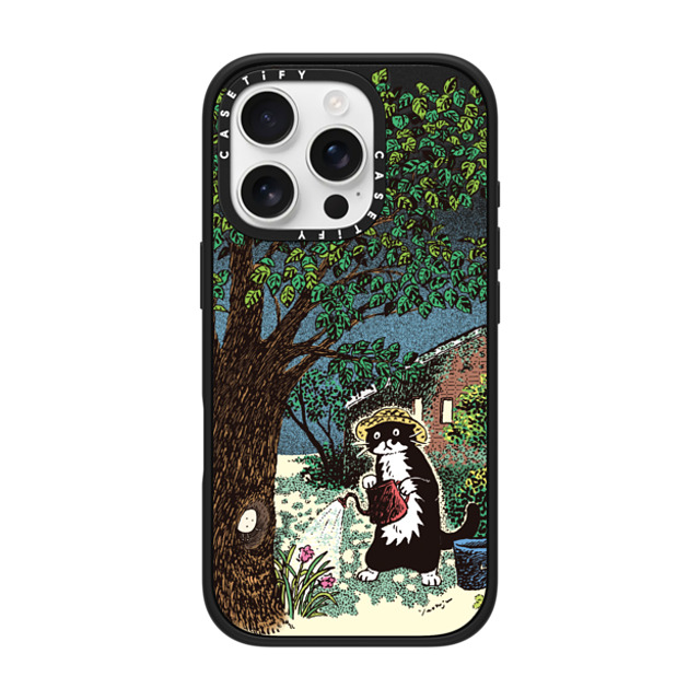 Chocolateye x CASETiFY iPhone 16 Pro ケース マットブラック インパクトケース MagSafe対応 EARLY SUMMER