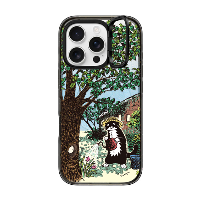 Chocolateye x CASETiFY iPhone 16 Pro ケース ブラック インパクトリングスタンドケース MagSafe対応 EARLY SUMMER