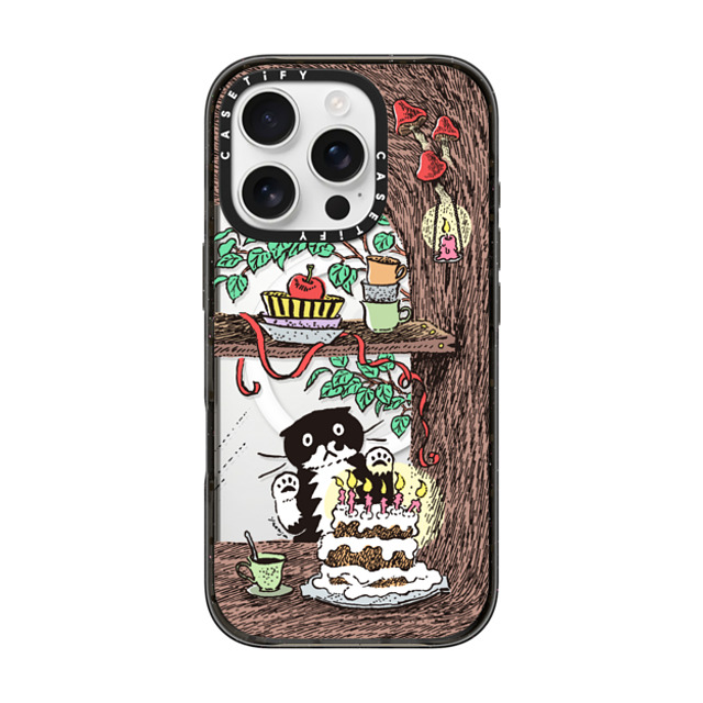 Chocolateye x CASETiFY iPhone 16 Pro ケース ブラック インパクトケース MagSafe対応 WINDOW MO