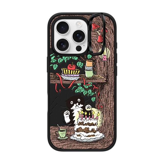 Chocolateye x CASETiFY iPhone 16 Pro ケース マットブラック インパクトリングスタンドケース MagSafe対応 WINDOW MO