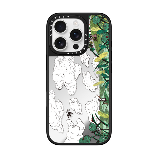Chocolateye x CASETiFY iPhone 16 Pro Case Cat,Animal Silver on Black ミラーケース MagSafe対応 summer breeze Mother's Day Chocolateye x CASETiFY iPhone 16 Pro Case Cat,Animal Silver on Black ミラーケース MagSafe対応 summer breeze Mother's Day