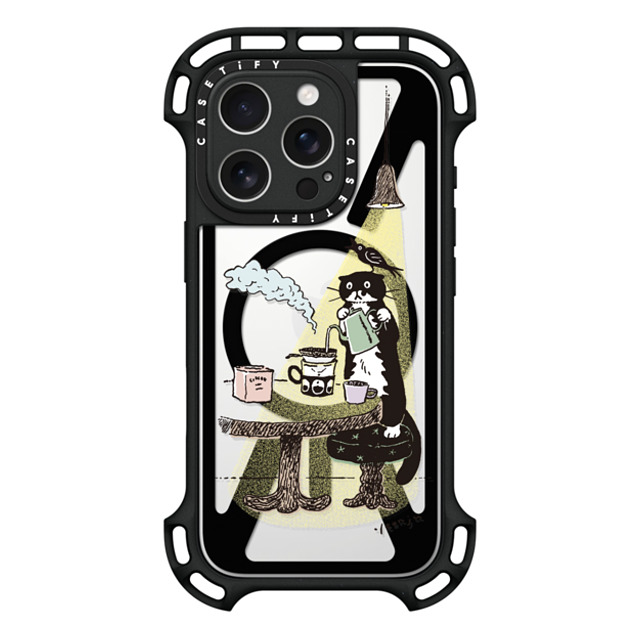 Chocolateye x CASETiFY iPhone 16 Pro Case Black ウルトラ バウンスケース MagSafe対応 COFFEE MO Chocolateye x CASETiFY iPhone 16 Pro Case Black ウルトラ バウンスケース MagSafe対応 COFFEE MO