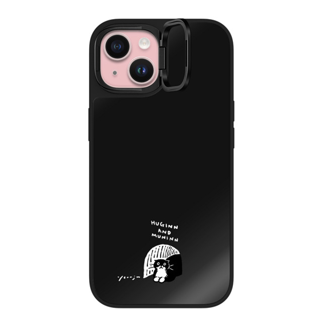 Chocolateye x CASETiFY iPhone 15 Case Black on Black ミラー リングスタンドケース MagSafe対応 small space Chocolateye x CASETiFY iPhone 15 Case Black on Black ミラー リングスタンドケース MagSafe対応 small space