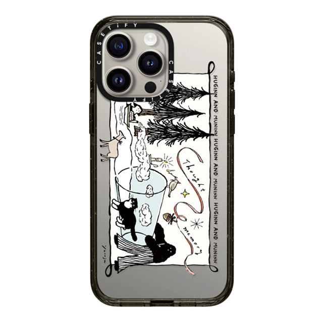 Chocolateye x CASETiFY iPhone 15 Pro Max ケース Cat,Animal ブラック インパクトケース modaeri's strange day Back to School Chocolateye x CASETiFY iPhone 15 Pro Max ケース Cat,Animal ブラック インパクトケース modaeri's strange day Back to School
