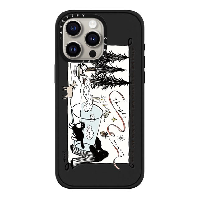 Chocolateye x CASETiFY iPhone 15 Pro Max ケース マットブラック インパクトケース MagSafe対応 modaeri's strange day