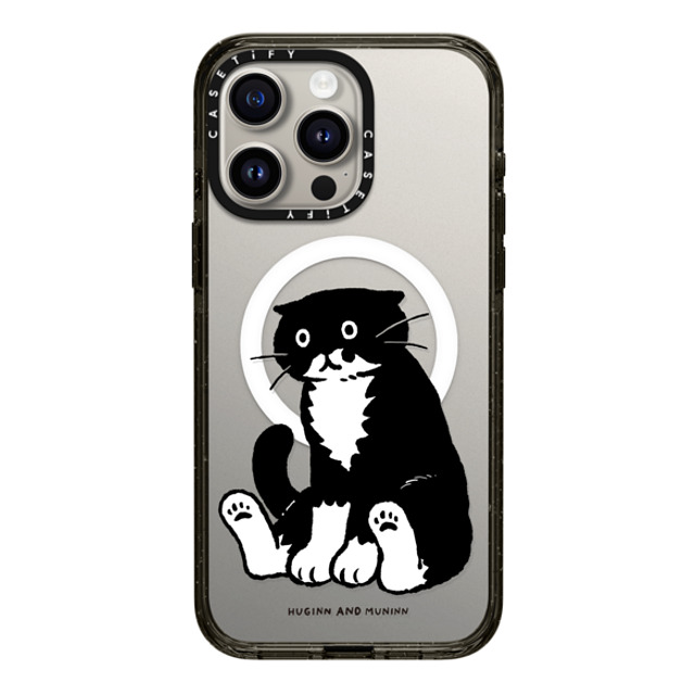 Chocolateye x CASETiFY iPhone 15 Pro Max ケース ブラック インパクトケース MagSafe対応 Sitting Mo