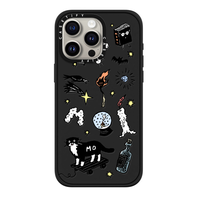 Chocolateye x CASETiFY iPhone 15 Pro Max ケース マットブラック インパクトケース MagSafe対応 Wizard Mo