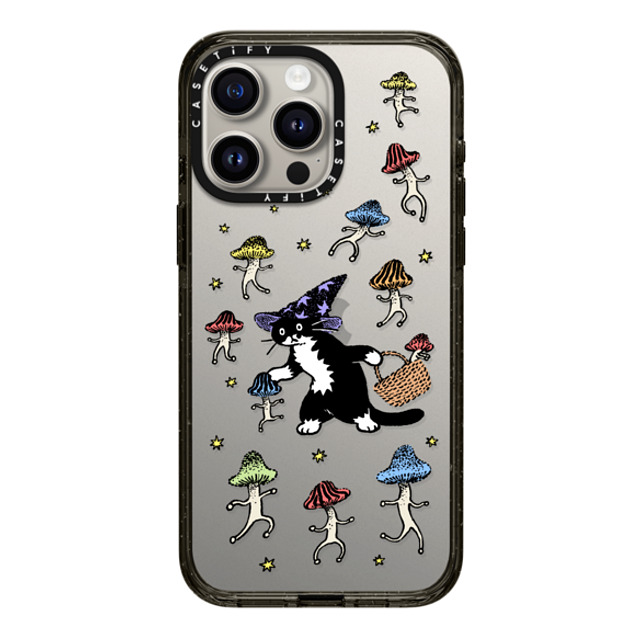 Chocolateye x CASETiFY iPhone 15 Pro Max ケース ブラック インパクトケース Mushroom and Mo