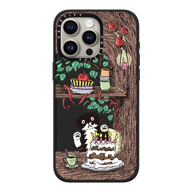 Chocolateye x CASETiFY iPhone 15 Pro Max ケース マットブラック インパクトケース MagSafe対応 WINDOW MO