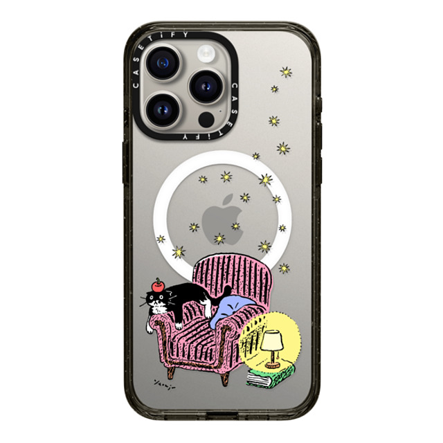 Chocolateye x CASETiFY iPhone 15 Pro Max ケース ブラック インパクトケース MagSafe対応 mo and armchair