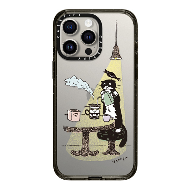 Chocolateye x CASETiFY iPhone 15 Pro Max ケース ブラック インパクトケース COFFEE MO