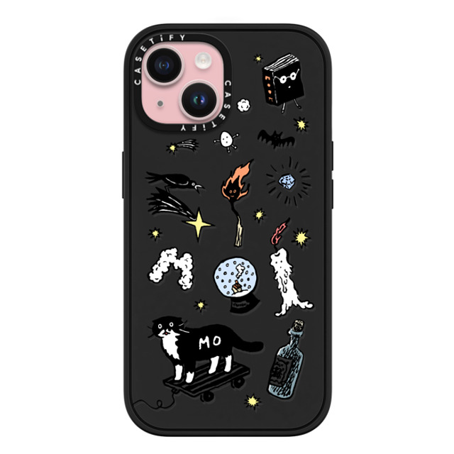 Chocolateye x CASETiFY iPhone 15 ケース マットブラック インパクトケース MagSafe対応 Wizard Mo