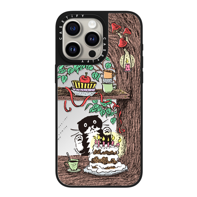 Chocolateye x CASETiFY iPhone 15 Pro Max ケース Silver on Black ミラーケース MagSafe対応 WINDOW MO