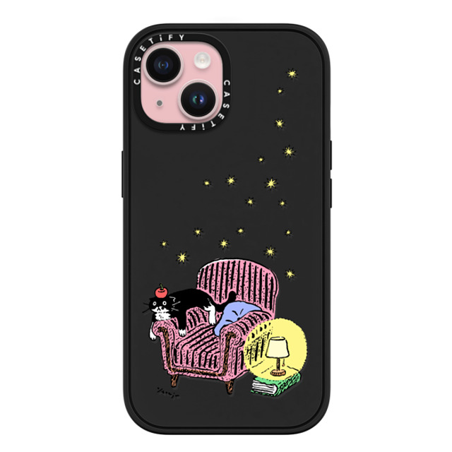 Chocolateye x CASETiFY iPhone 15 ケース マットブラック インパクトケース MagSafe対応 mo and armchair