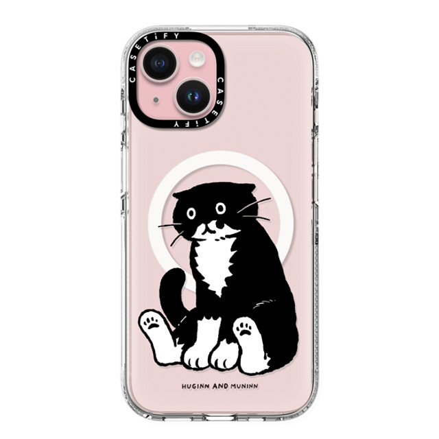 Chocolateye x CASETiFY iPhone 15 ケース クリア クリア ケース MagSafe対応 Sitting Mo