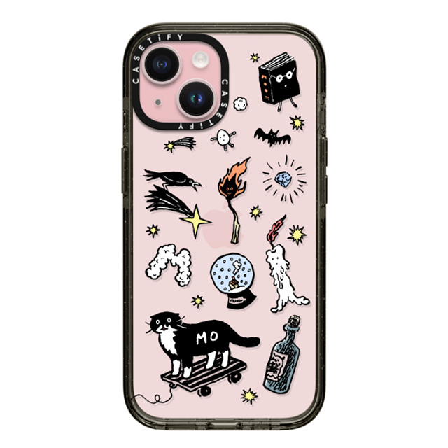 Chocolateye x CASETiFY iPhone 15 ケース ブラック インパクトケース Wizard Mo