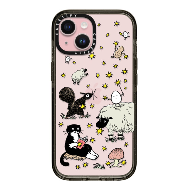 Chocolateye x CASETiFY iPhone 15 ケース ブラック インパクトケース Star mo