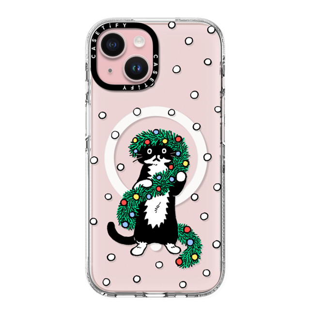 Chocolateye x CASETiFY iPhone 15 ケース クリア クリア ケース MagSafe対応 merry mo