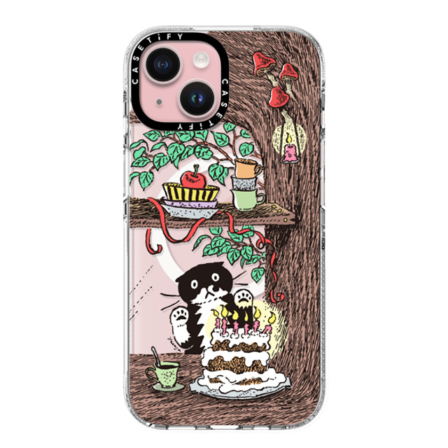 Chocolateye x CASETiFY iPhone 15 ケース クリア クリア ケース MagSafe対応 WINDOW MO