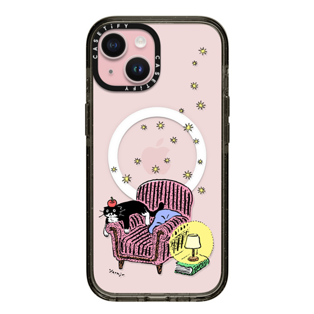 Chocolateye x CASETiFY iPhone 15 ケース ブラック インパクトケース MagSafe対応 mo and armchair