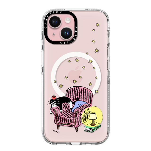 Chocolateye x CASETiFY iPhone 15 ケース クリア クリア ケース MagSafe対応 mo and armchair