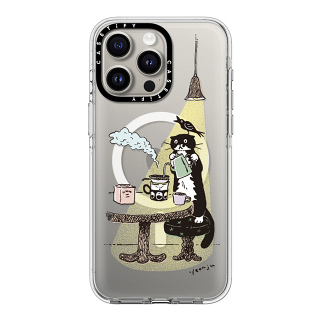 Chocolateye x CASETiFY iPhone 15 Pro Max ケース クリア クリア ケース MagSafe対応 COFFEE MO