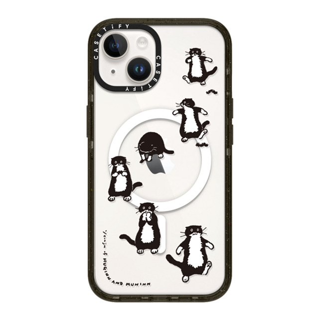 Chocolateye x CASETiFY iPhone 14 ケース ブラック インパクトケース MagSafe対応 A SMALL HUNTER