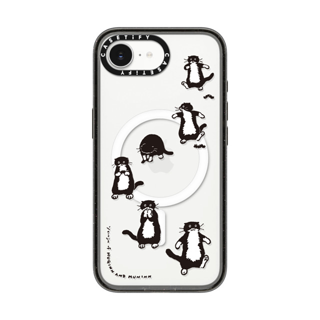 Chocolateye x CASETiFY iPhone 16e ケース Cat,Animal ブラック インパクトケース MagSafe対応 A SMALL HUNTER Back to School Chocolateye x CASETiFY iPhone 16e ケース Cat,Animal ブラック インパクトケース MagSafe対応 A SMALL HUNTER Back to School