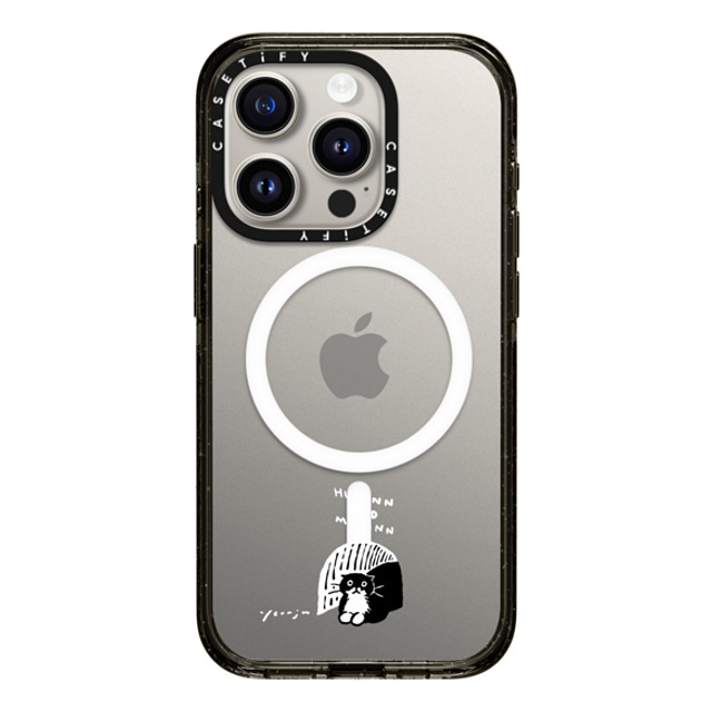 Chocolateye x CASETiFY iPhone 15 Pro ケース Cat,Animal ブラック インパクトケース MagSafe対応 small space Mother's Day Chocolateye x CASETiFY iPhone 15 Pro ケース Cat,Animal ブラック インパクトケース MagSafe対応 small space Mother's Day
