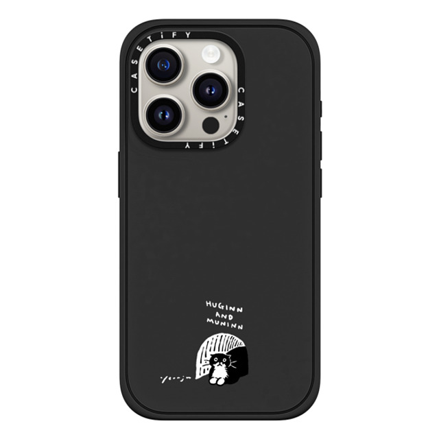 Chocolateye x CASETiFY iPhone 15 Pro ケース Cat,Animal マットブラック インパクトケース MagSafe対応 small space Back to School Chocolateye x CASETiFY iPhone 15 Pro ケース Cat,Animal マットブラック インパクトケース MagSafe対応 small space Back to School