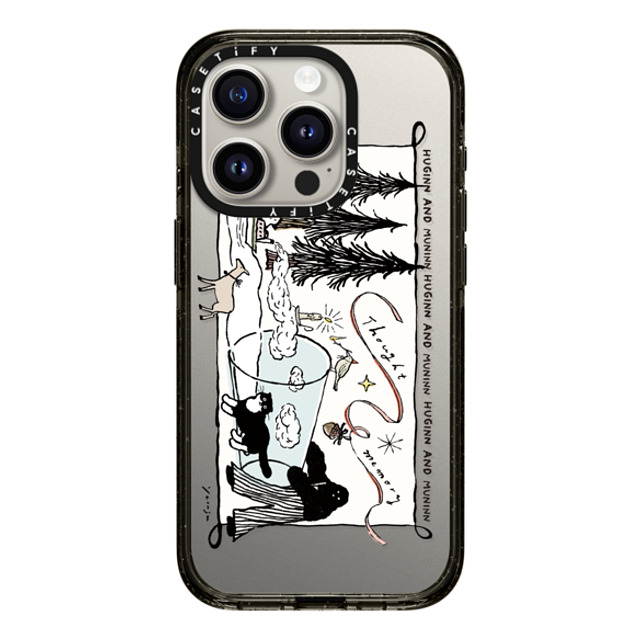 Chocolateye x CASETiFY iPhone 15 Pro ケース ブラック インパクトケース modaeri's strange day