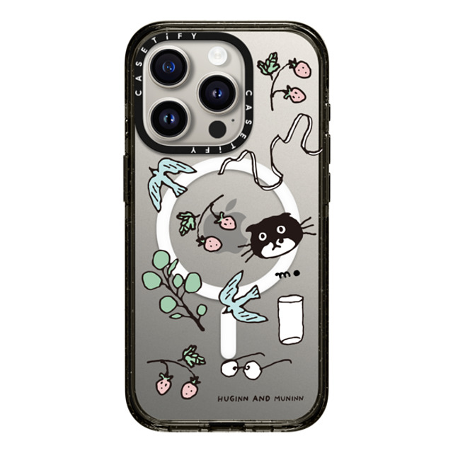 Chocolateye x CASETiFY iPhone 15 Pro ケース ブラック インパクトケース MagSafe対応 small things