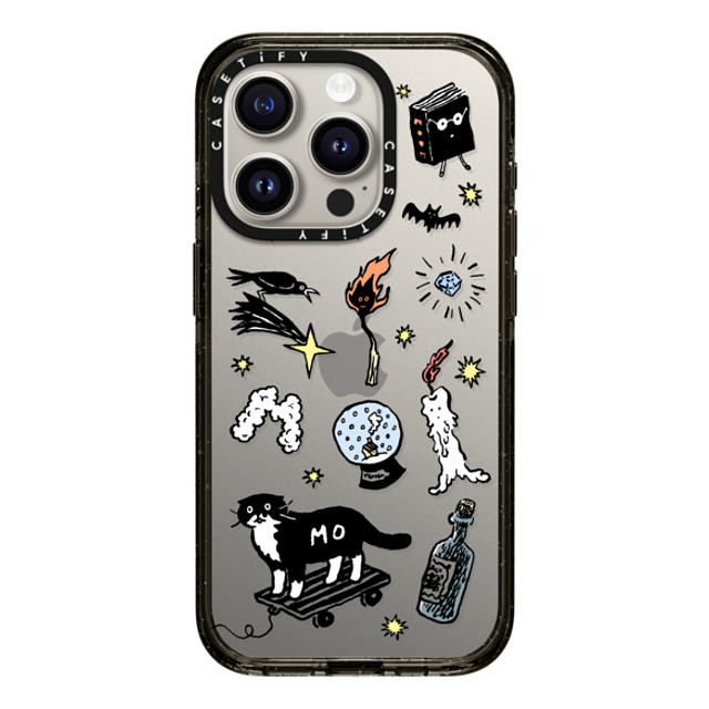 Chocolateye x CASETiFY iPhone 15 Pro ケース ブラック インパクトケース Wizard Mo