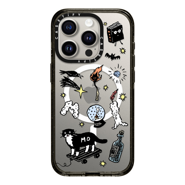 Chocolateye x CASETiFY iPhone 15 Pro ケース ブラック インパクトケース MagSafe対応 Wizard Mo