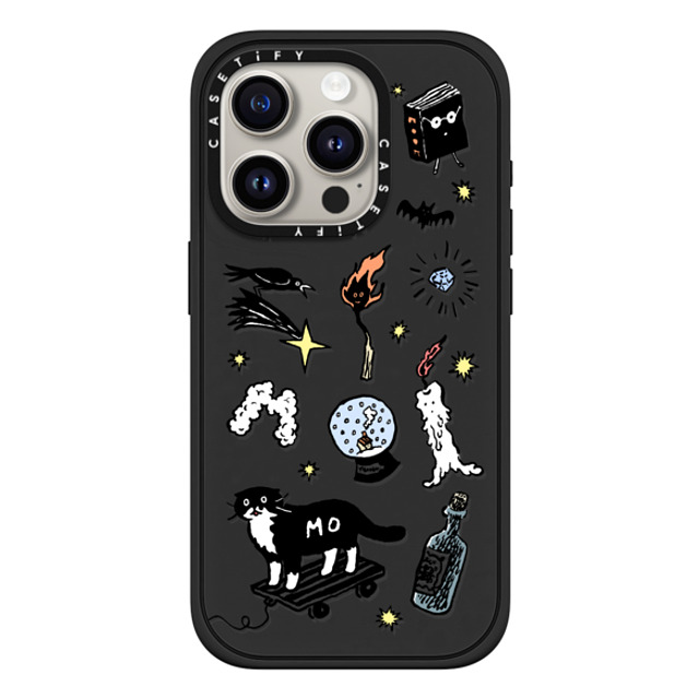 Chocolateye x CASETiFY iPhone 15 Pro ケース マットブラック インパクトケース MagSafe対応 Wizard Mo