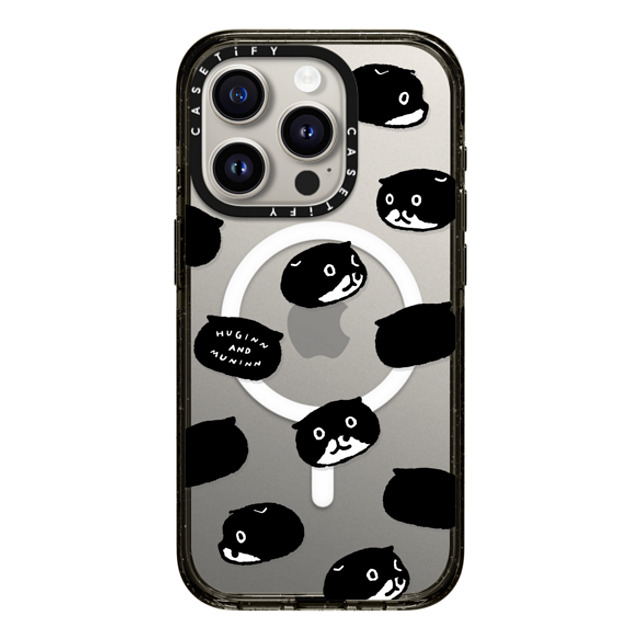 Chocolateye x CASETiFY iPhone 15 Pro Case Black Impact Case MagSafe Compatible Mo face Chocolateye x CASETiFY iPhone 15 Pro Case Black Impact Case MagSafe Compatible Mo face
